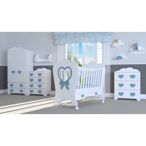 Продукт Bambino Casa Cuore Mio Blu - Бебешко креватче Синьо - 0 - BG Hlapeta